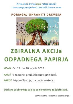 ZBIRALNA AKCIJA ODPADNEGA PAPIRJA 2023_Stran_1